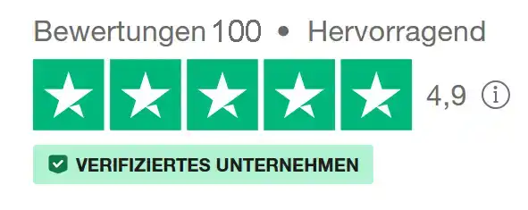 Bewertung auf Trustpilot - Stand 30.01.2024